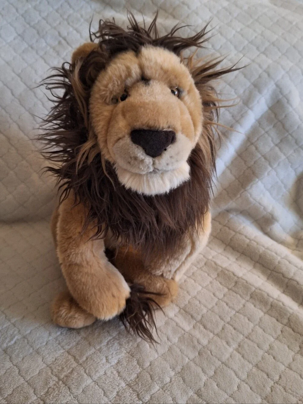 FAO Schwarz /Toys R Us Realistic Natural Looking Lion Plush W Mane 20